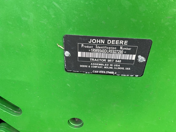 2024 John Deere 9RT 540 Tractor Rubber Track