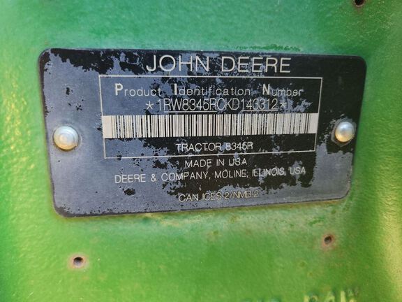 2019 John Deere 8345R Tractor