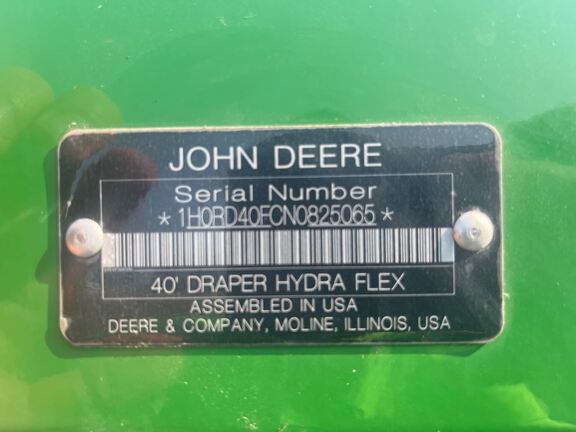 2023 John Deere RD40F Header Combine