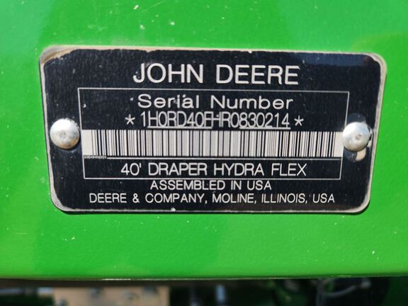 2024 John Deere RD40F Header Combine