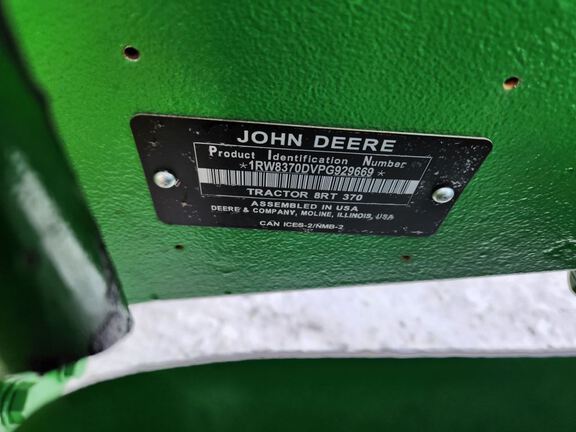 2023 John Deere 8RT 370 Tractor Rubber Track