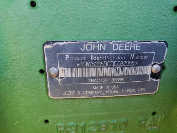 2014 John Deere 8335R Tractor
