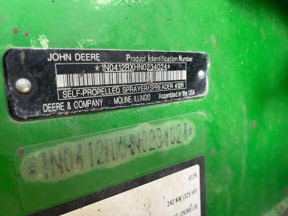 2023 John Deere 412R Sprayer/High Clearance