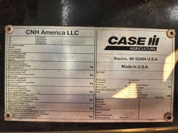 2013 Case 9230 Combine