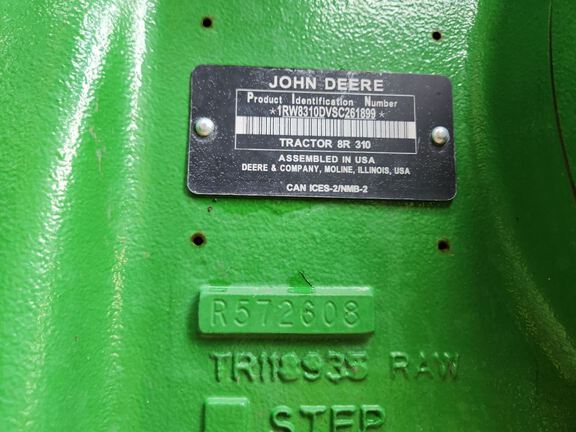 2025 John Deere 8R 310 Tractor
