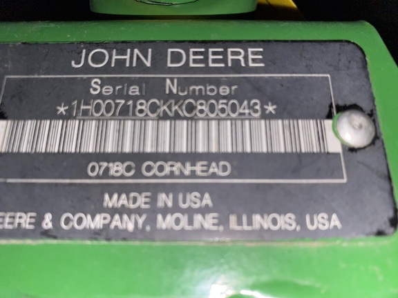 2019 John Deere 718C Header Corn Head