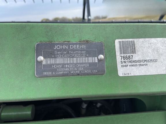 2023 John Deere HD45F Header Combine