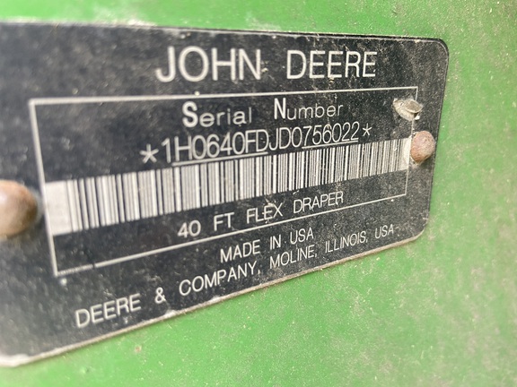 2013 John Deere 640FD Header Combine