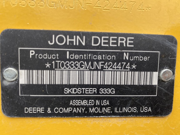 2022 John Deere 333G Compact Track Loader