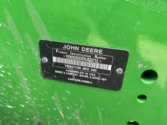 2022 John Deere 9RX 590 Tractor Rubber Track