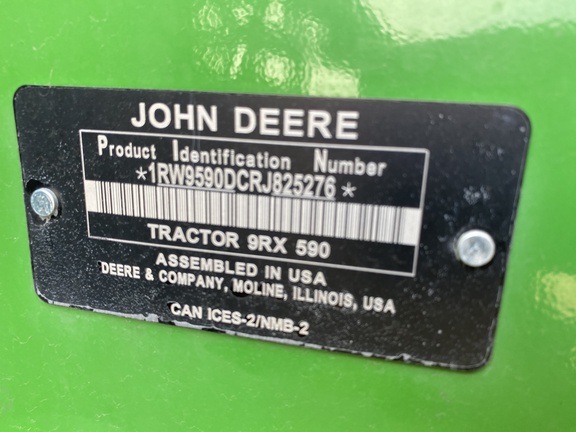 2024 John Deere 9RX 590 Tractor Rubber Track
