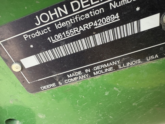 2024 John Deere 6R 155 Tractor