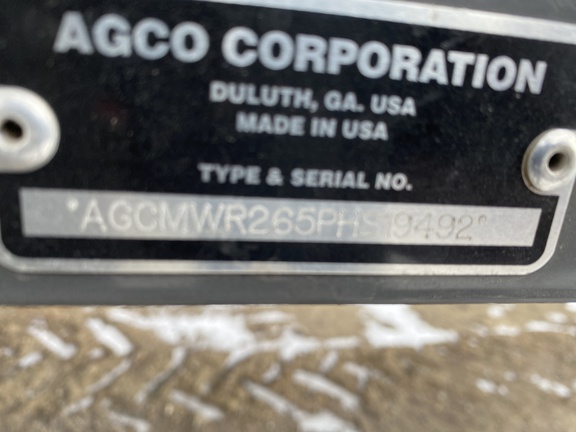 2024 Massey Ferguson WR265 Windrower