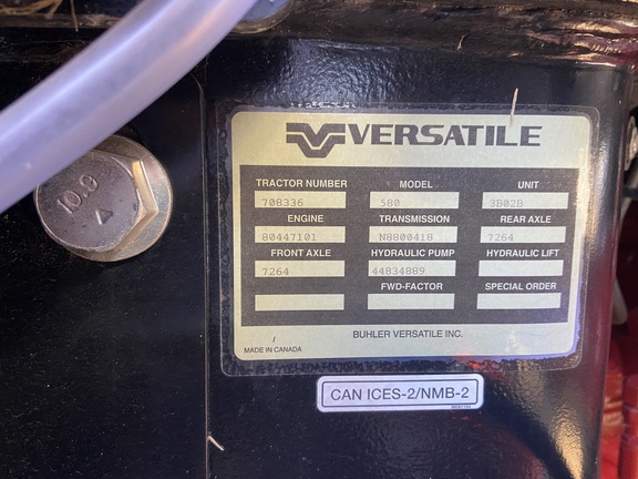 2022 Versatile 580 Tractor 4WD