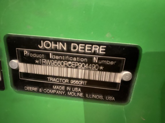 2014 John Deere 9560RT Tractor Rubber Track
