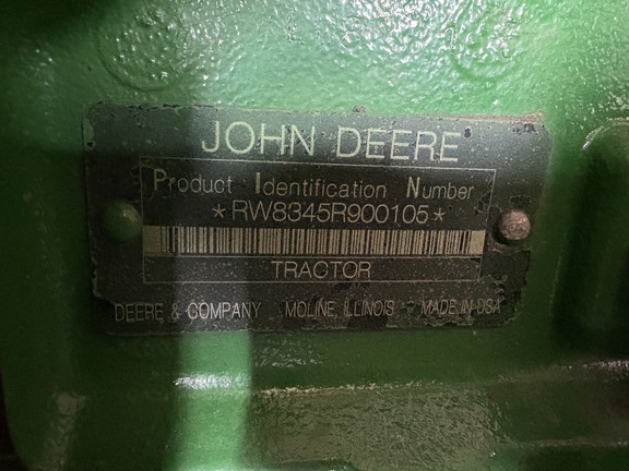 2010 John Deere 8345RT Tractor Rubber Track