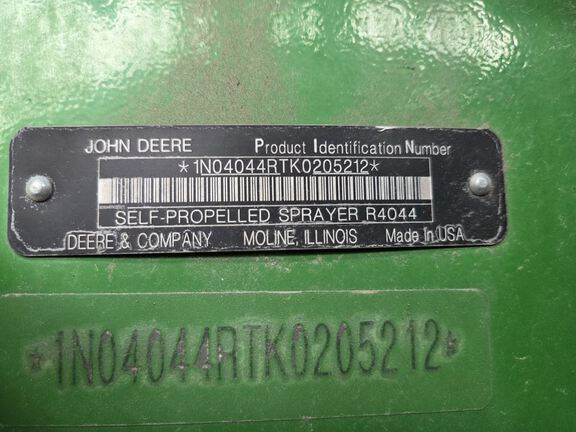 2020 John Deere R4044 Sprayer/High Clearance