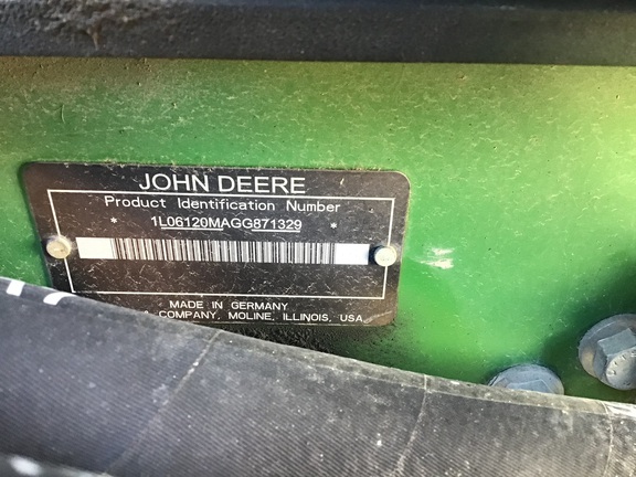 2016 John Deere 6120M Cab Tractor