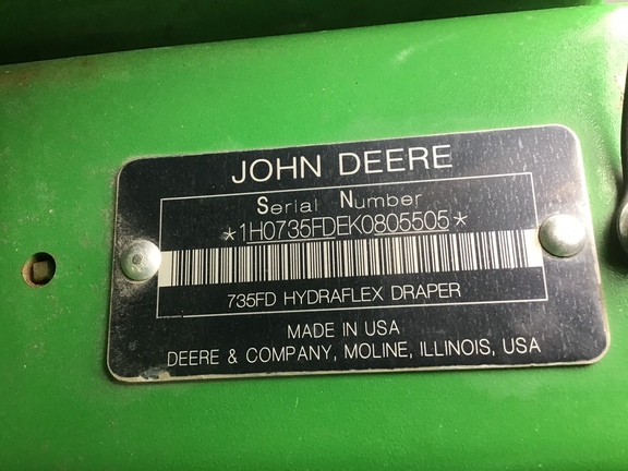 2019 John Deere 735FD Header Combine