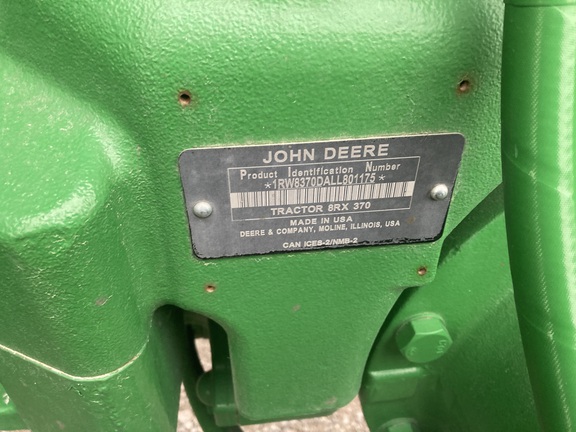 2020 John Deere 8RX 370 Tractor Rubber Track