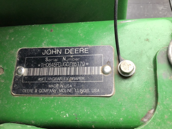 2016 John Deere 645FD Header Combine