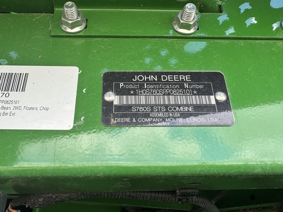 2023 John Deere S760 Combine