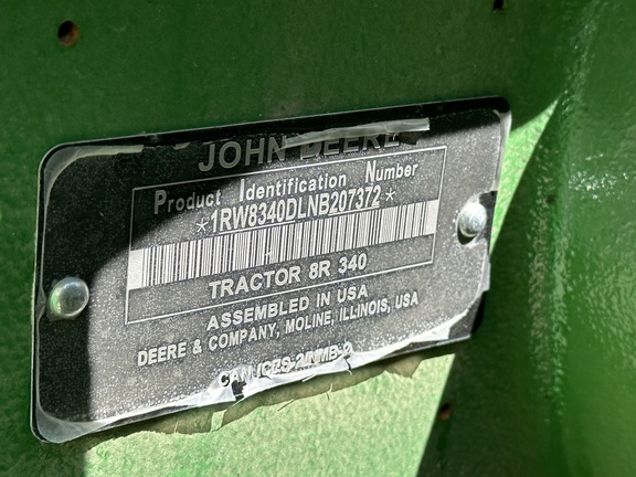 2022 John Deere 8R 340 Tractor