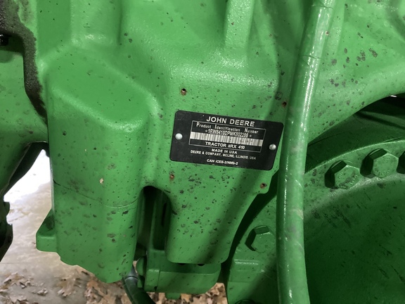 2021 John Deere 8RX 410 Tractor Rubber Track