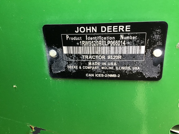 2021 John Deere 9520R Tractor 4WD