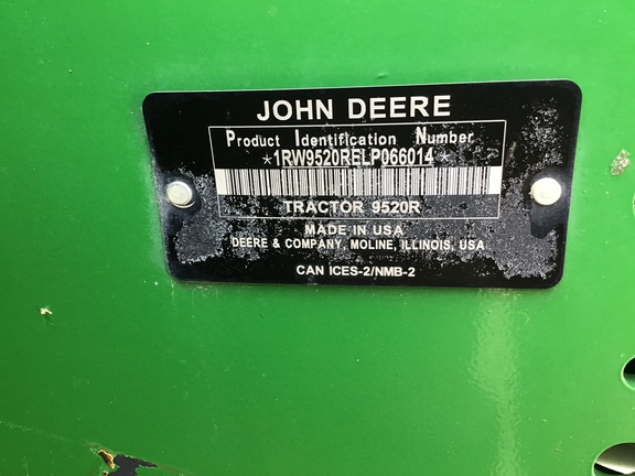2021 John Deere 9520R Tractor 4WD