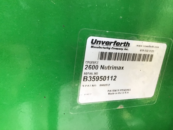 2019 Unverferth 2600 Nutrimax Applicator