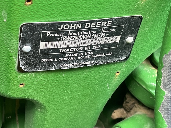 2021 John Deere 8R 280 Tractor