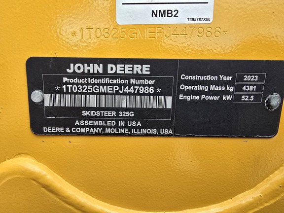 2023 John Deere 325G Compact Track Loader