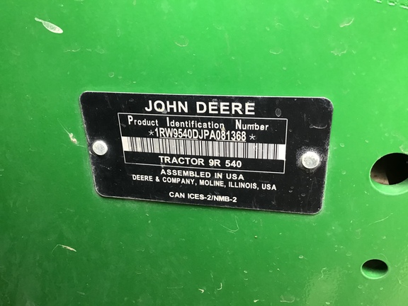 2023 John Deere 9R 540 Tractor 4WD