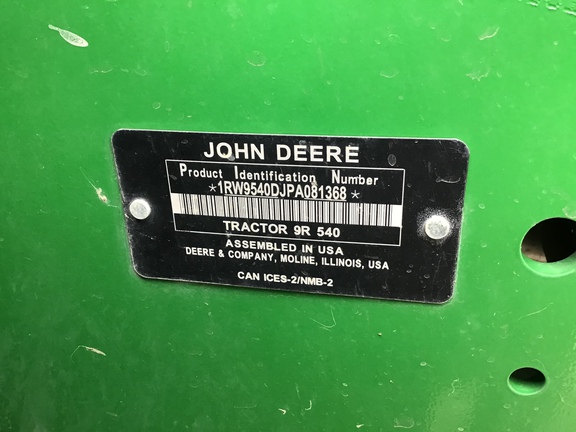 2023 John Deere 9R 540 Tractor 4WD