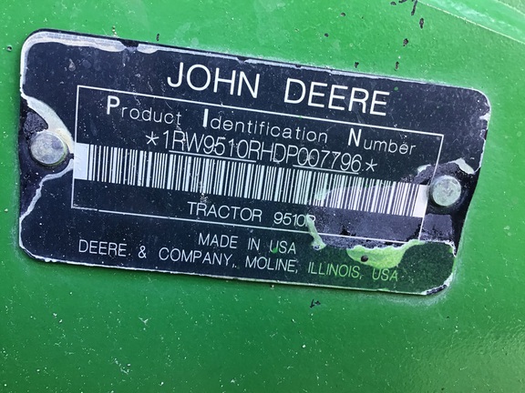 2013 John Deere 9510R Tractor 4WD