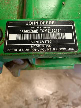 2012 John Deere 1760 Planter