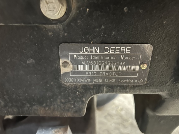 2001 John Deere 5310 Tractor
