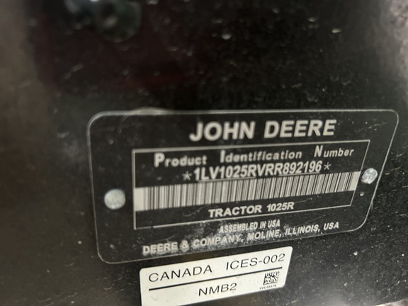 2024 John Deere 1025R Tractor Compact