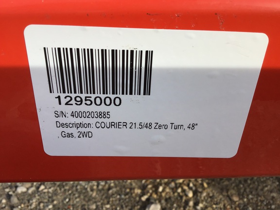 2018 Simplicity Courier 21.5/48 Mower/Zero Turn