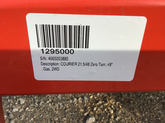 2018 Simplicity Courier 21.5/48 Mower/Zero Turn