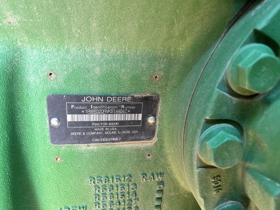 2019 John Deere 8320R Tractor