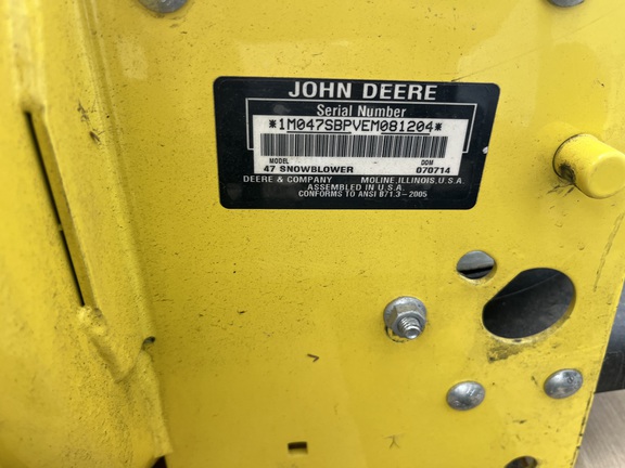 2014 John Deere 47" SNOW BLOWER (X530/X540) Snow Blower