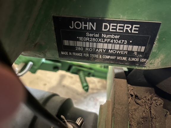 2015 John Deere R280 Mower