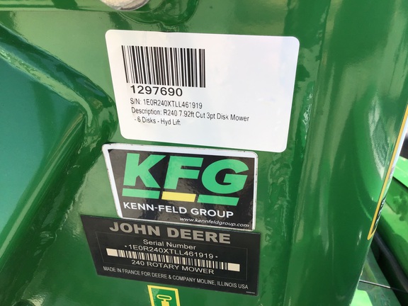 2020 John Deere R240 Mower