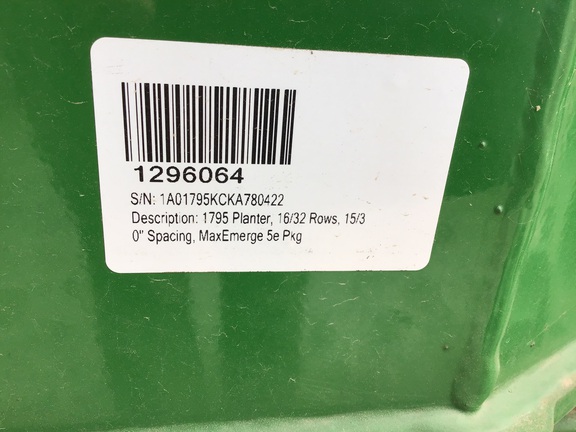2019 John Deere 1795 Planter