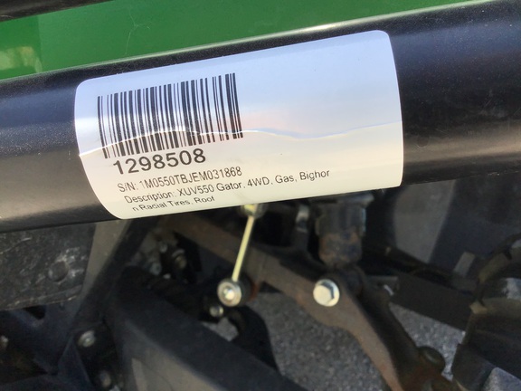 2014 John Deere XUV 550 GREEN ATV