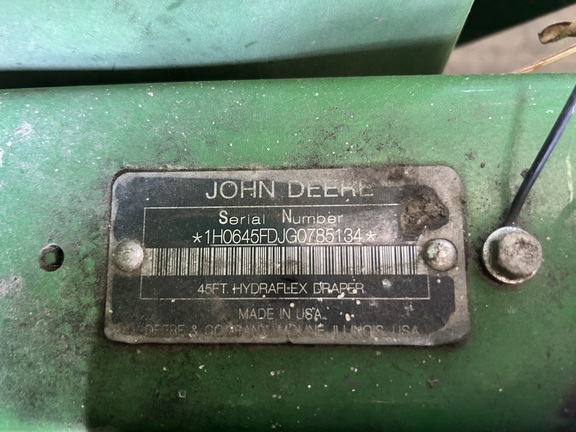 2016 John Deere 645FD Header Combine