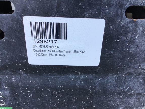 2009 John Deere X530 Garden Tractor