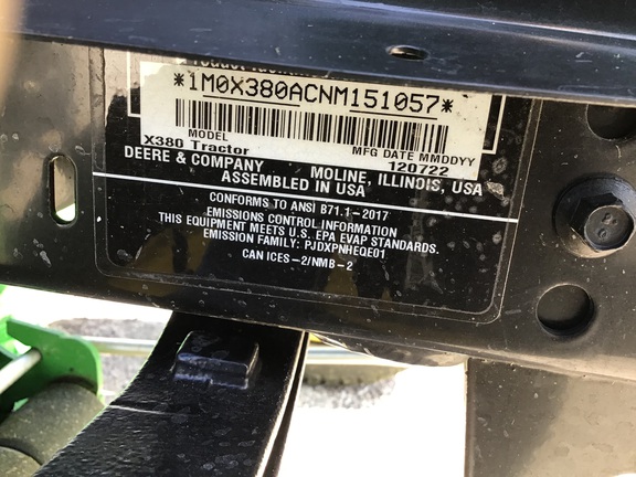 2023 John Deere X380 Garden Tractor